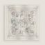 Ex-Libris Les Sangles embroidered scarf 90, blanc/noir