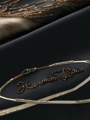 Grand Galop Exceptional embroidered scarf 90, View: Detail, detail, view 3 of 4
