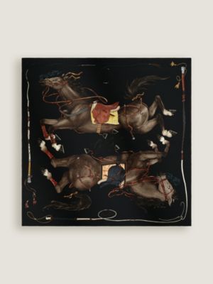 Grand Galop Exceptional embroidered scarf 90