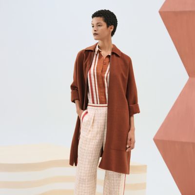 Wool zipped coat