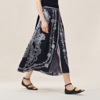 "Brides de Gala en Fleurs Esquisse" flared skirt