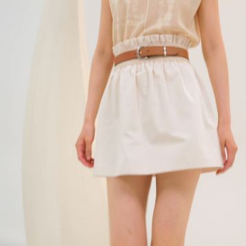 High-waisted smocked skirt | Hermès Finland