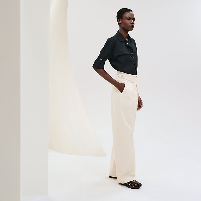 High-waisted chino pants | Hermès Macau SAR High-waisted chino pants | Hermès Macau SAR