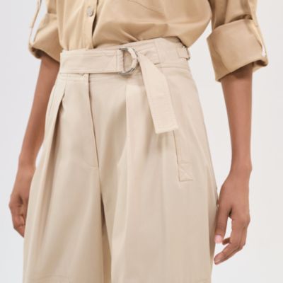 High-waisted chino pants
