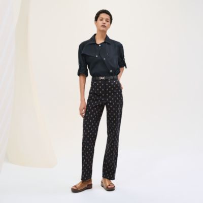"Chaine d'Ancre" pleated pants