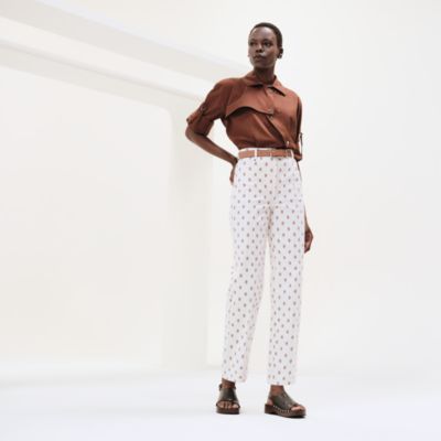 "Chaine d'Ancre" pleated pants