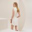 Dress with equestrian details, blanc naturel, no stock