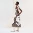 "Coaching Remix" long dress, blanc cassé, no stock