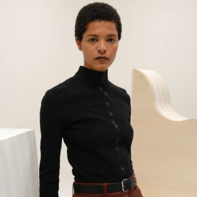 "H" short zipped jacket, view 2 of 4