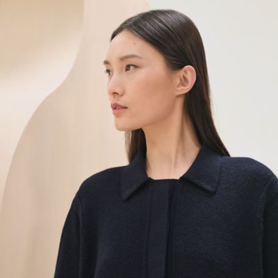 美品　HERMESエルメス　2025フリル　ブルゾン　ブラウス　シャツ　コットン 美品HERMESエルメス2025フリルブルゾンブラウスシャツコットン