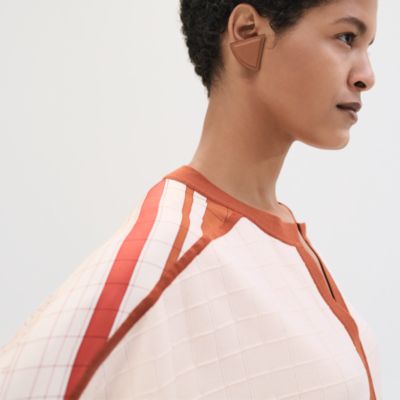 カジュアルに上品★HERMES Coaching Deja Vu ベルト付きカフタン HERMES】エルメス Coaching Deja Vu ベルト付きカフタンドレス