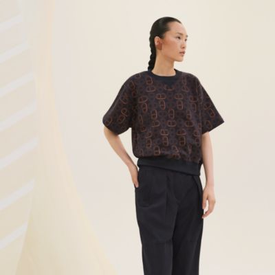 Bolduc au Carre♪【 HERMES 】マイクロコットンTシャツ HERMES エルメス 半袖Tシャツ マイクロTシャツ コットン マルチ