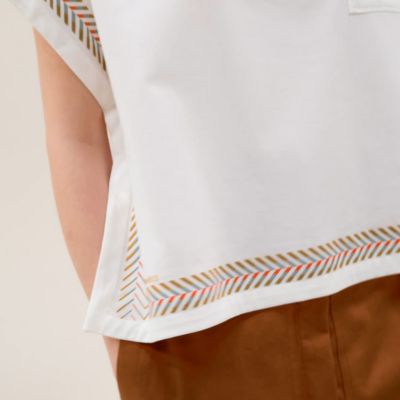Tシャツ キモノスリーブ 《カルトゥッシュ》 | Hermès
