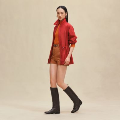 △未使用 HERMES 23AW Quilted car coat 44 modular-car-coat