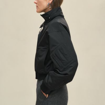 HERMES ネイビー ショートジャケット　size36 ネイビー（紺）系 HERMES(エルメス) テーラードジャケット