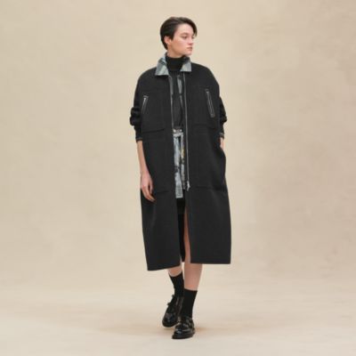 ロングコート - グレー | Hermès - エルメス-公式サイト