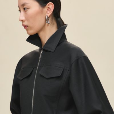 ★HERMES★未使用★ウール★ツイルレーヌ★エッフェル塔★ジャケット ☆HERMES☆未使用☆ウール☆ツイルレーヌ☆エッフェル塔☆ジャケット