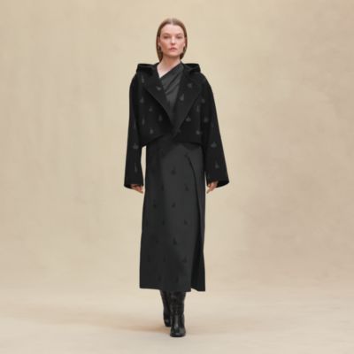 ジャケット・アウター Hermes Coat for Women Cashmere jacket - Black | Hermès Mainland China