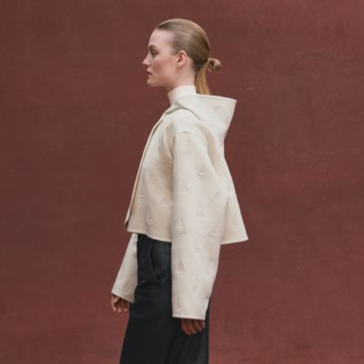 ジャケット・アウター 2020ss HERMES White blouson jacket Jacket - White | Hermès Canada