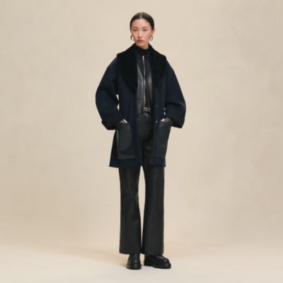 HERMES ネイビー ショートジャケット　size36 HERMES ネイビー ショートジャケット size36 - メルカリ