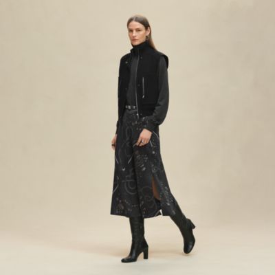 【本日専用】HERMÈS エルメス ブラックジップコートフランス製　38 本日専用】HERMÈS エルメス ブラックジップコートフランス製 38 本日