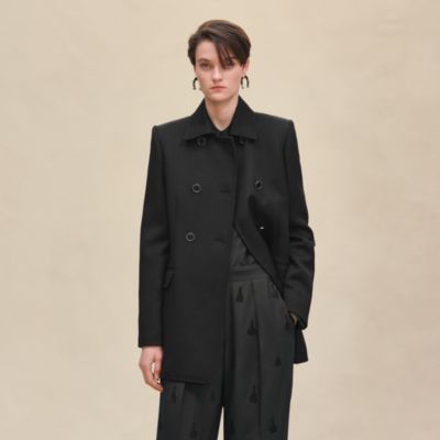 ★HERMES★新品未使用★ウールシルク★最高級フォーマル★コート エルメス(HERMES)エルメス ロングコート その他コート 衣料品 アウター