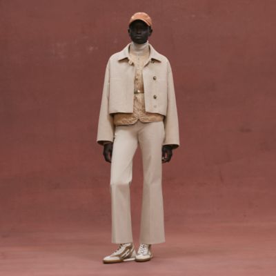 ショートコート - ブルー | Hermès - エルメス-公式サイト