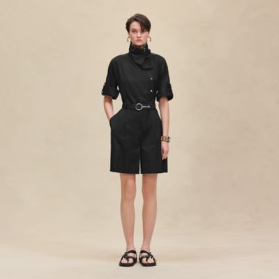 希少!未使用品　HERMÉSエルメス　パジャマパンツ/シルク100%/黒/34 希少!未使用品 HERMÉSエルメス パジャマパンツ/シルク100%/黒/34