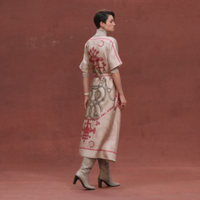 hermes dress Mosaique Prairie Dress in Gauze main image 0