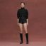 Shorts with perforated details, noir