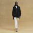 Wool knit jacket, noir, no stock