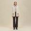 Blouson mit Lederdetails, blanc naturel, nicht verfügbar