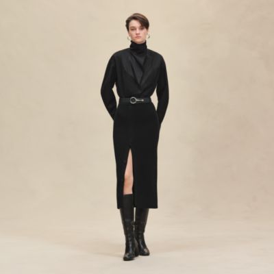 エルメス新品25秋冬新作フリュイドバイアススカート,パルフロワ