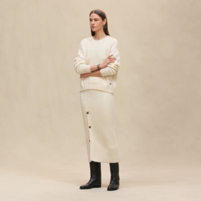 チュニックドレス ハイネック - ベージュ | Hermès - エルメス-公式サイト