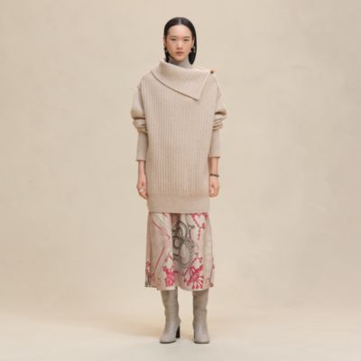 フリュイドバイアススカート 《パルフロワ・リミックス》プリント