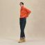 Suéter de manga comprida em cashmere "H Lift", orange/safran