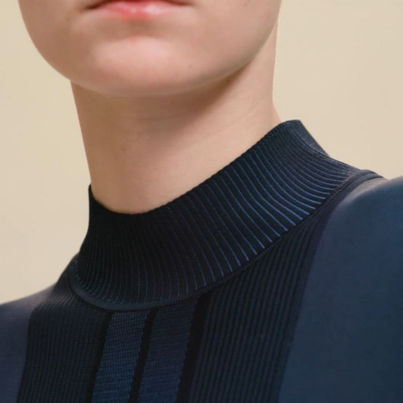 HERMESロンT ロングスリーブニット - ブルー | Hermès - エルメス-公式サイト