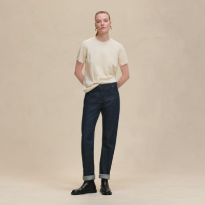 ロングスリーブニット 《Hリフト》モチーフ - ブルー | Hermès