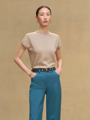 Short-sleeve sweater, View: Worn, worn, view 3 of 7