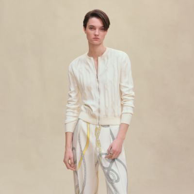 エルメス　シルク　ベスト　星座　ツイルレーヌ　アイボリー　ニット エルメス シルク ベスト 星座 ツイルレーヌ アイボリー ニット