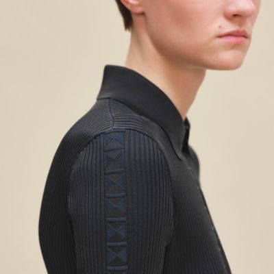 Zipped cardigan - Black | Hermès Poland
