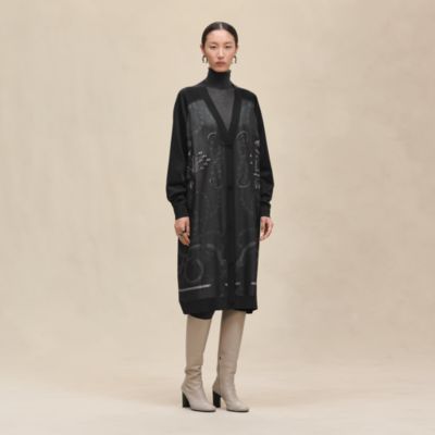 ロングスリーブカーディガン 《パルフロワ・リミックス》モチーフ