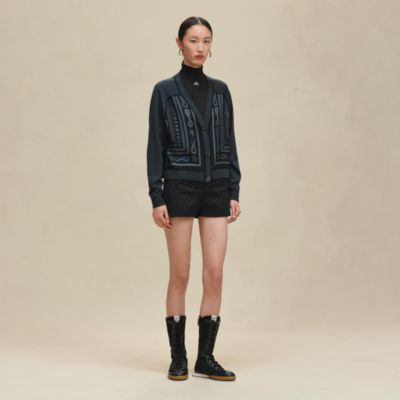 HERMÈS ブラック ノースリーブニット 36 ノースリーブニット