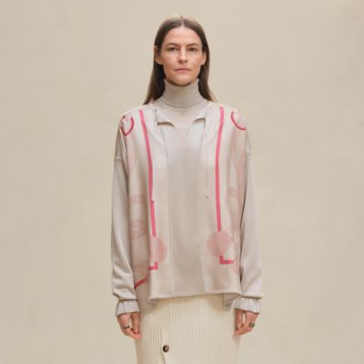 トップス HERMES Mint 20SS H Logo LS Cotton Top M HERMES - HERMES Mint 20SS H Logo LS Cotton Top Mの通販 by