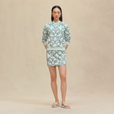 フリュイドバイアススカート 《パルフロワ・リミックス》プリント