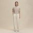 Pantalone largo, blanc cassé, non disponibile
