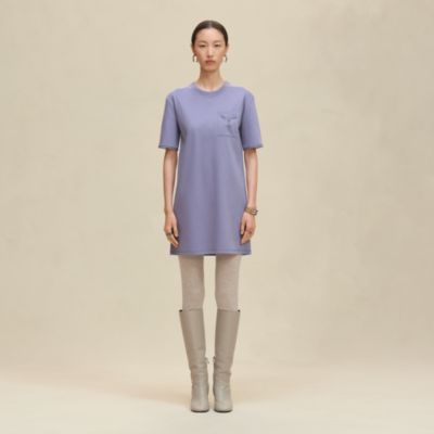 ノースリーブドレス 《パルフロワ・リミックス》プリント - ブルー