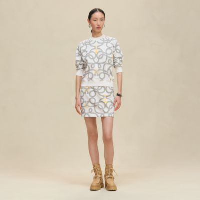 ■ □44557★エルメス ナウサシェーヌ シルク ニット　カットソー　ブラウス レディス, ウェア, ニット＆ツイルレーヌ | Hermès - エルメス