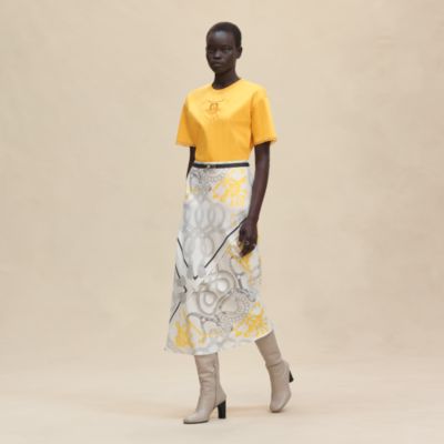 Tシャツ 《カルトゥッシュ》 - ブラック | Hermès - エルメス-公式サイト