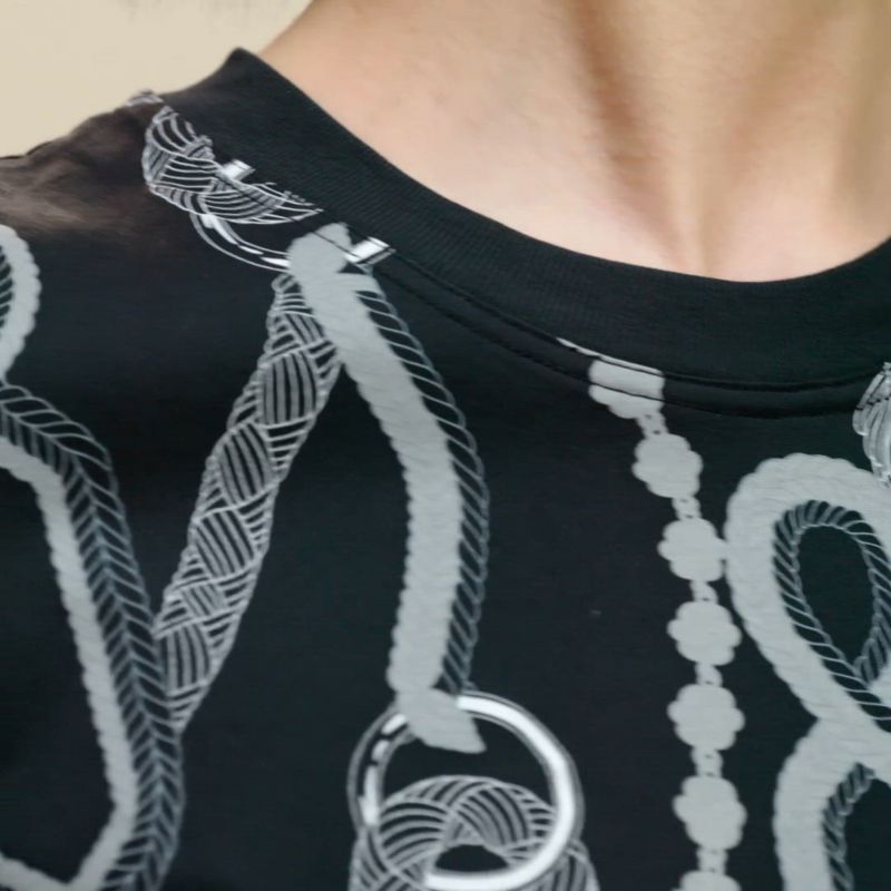 【目を惹くデザイン♪】HERMES Tシャツ Palefroi Remix Palefroi Remix
